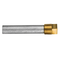 Pencil anode complete with brass plug th.1/2''bspt  for Caterpillar -  Ø 16 L.76 - 02023T - Tecnoseal